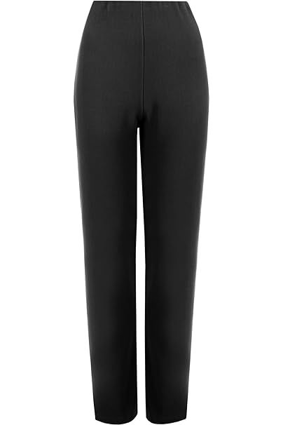 Straight Leg Stretch Ribbed Trouser Trousers WearAll Brown 8-10