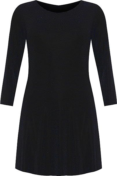 Lurex Sparkle Ladies Glitter Swing Short Dress WearAll