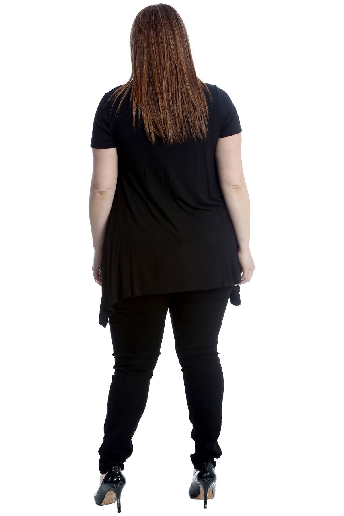 Butterfly Hanky Hem Short Sleeve Top Apparel & Accessories WearAll