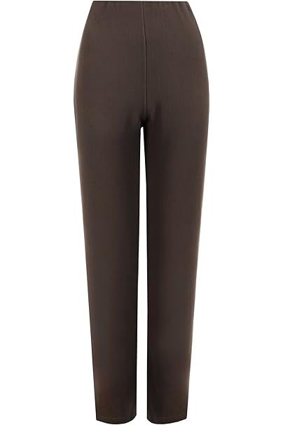 Straight Leg Stretch Ribbed Trouser Trousers WearAll Brown 12-14