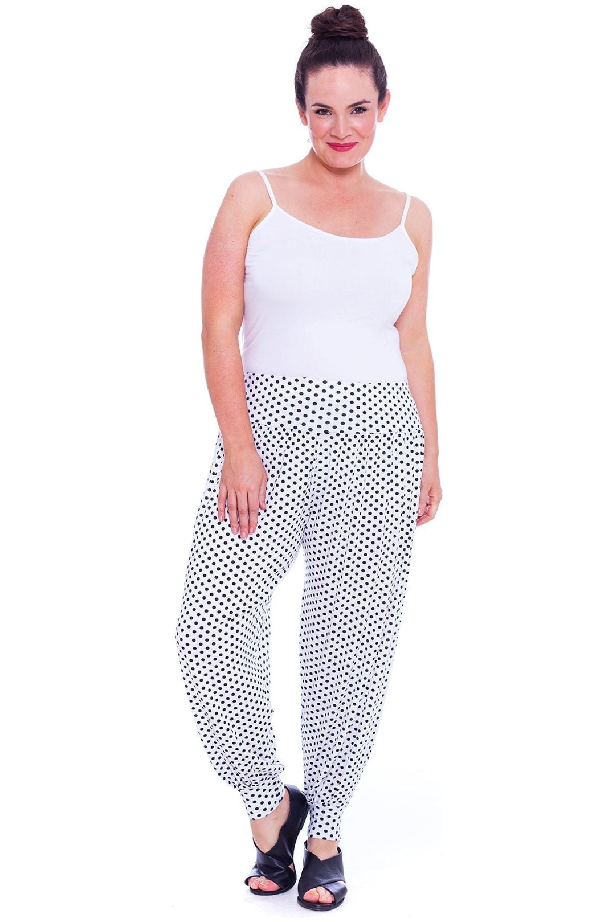 Plus Size Polka Dot Print Harem Trouser Trousers WearAll