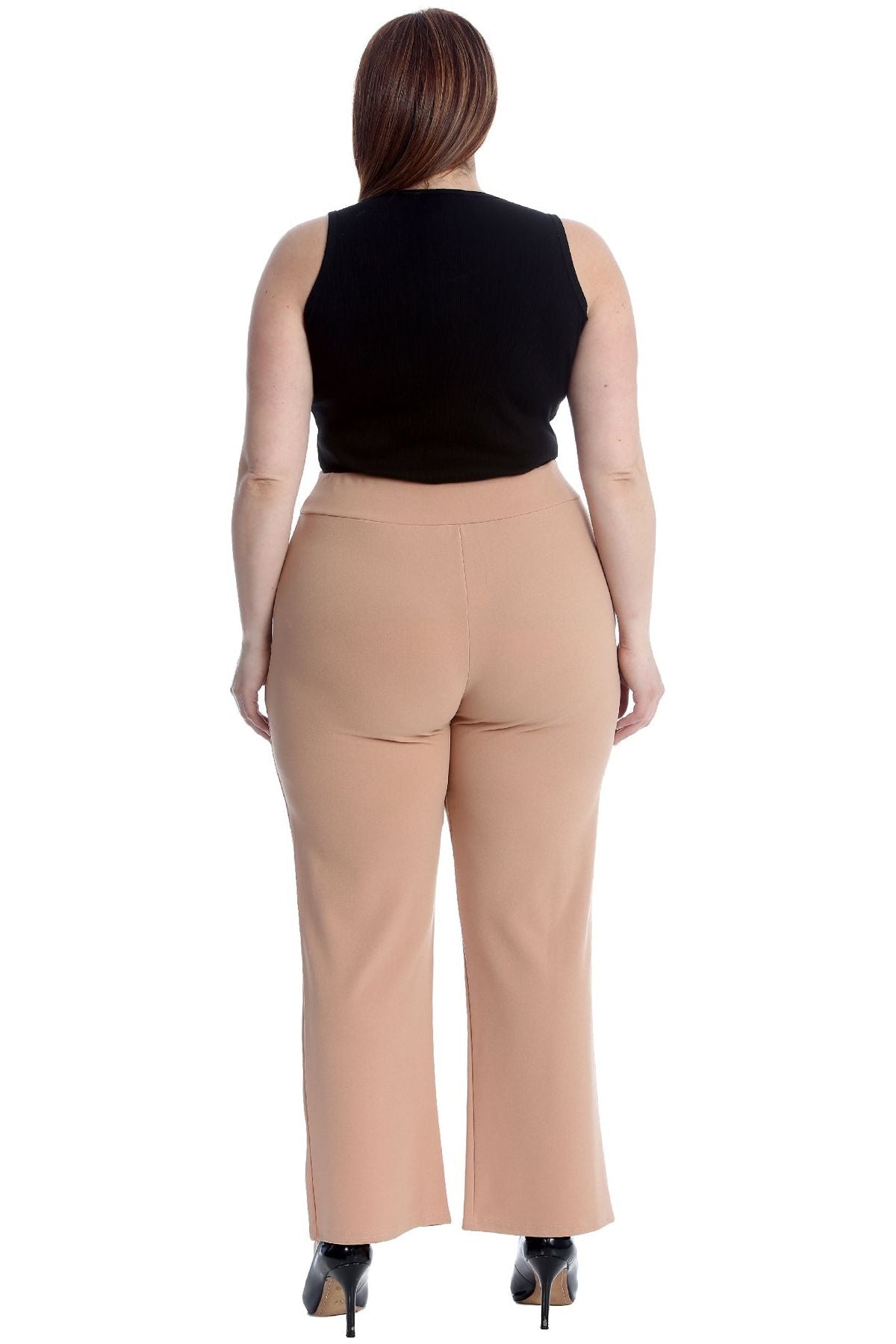 Plus Button Embellished Pocket Palazzo Trousers Trousers WearAll