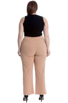 Plus Button Embellished Pocket Palazzo Trousers Trousers WearAll