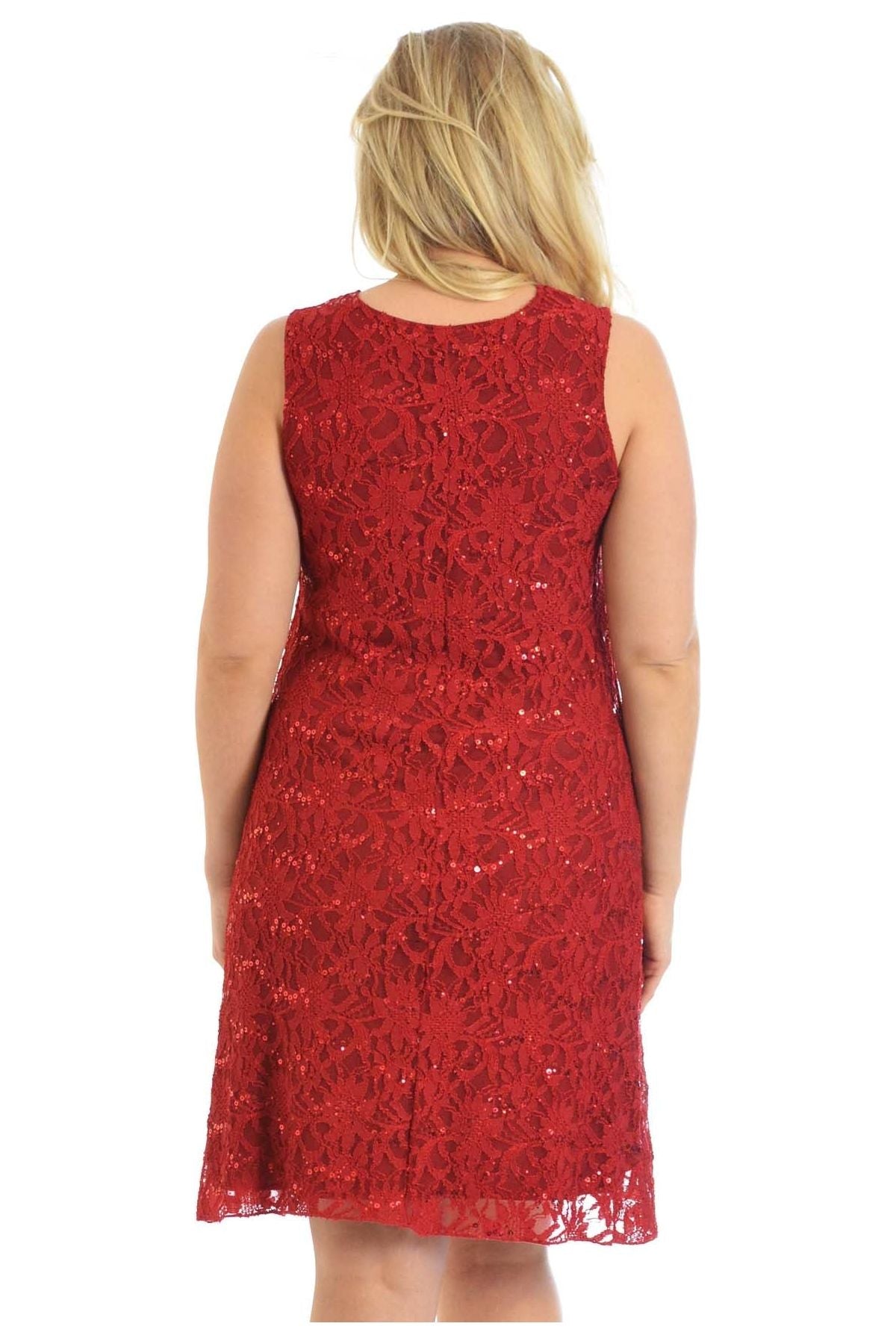 Plus Size Flapper Lace Dress Dress WearAll