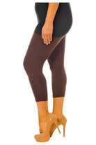 Plus Size 3/4 Length Cropped Leggings Leggings WearAll