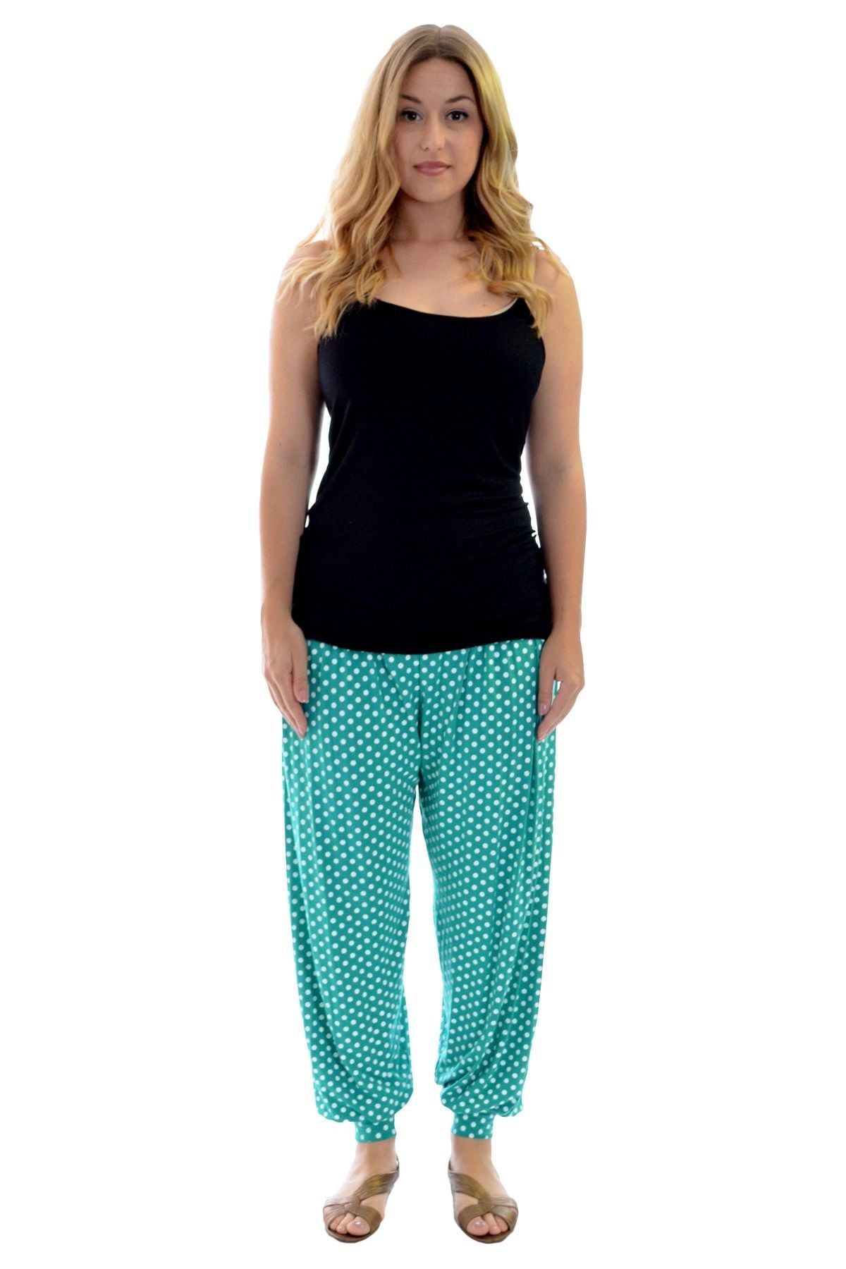 Polka Dot Print Harem Trouser Trousers WearAll