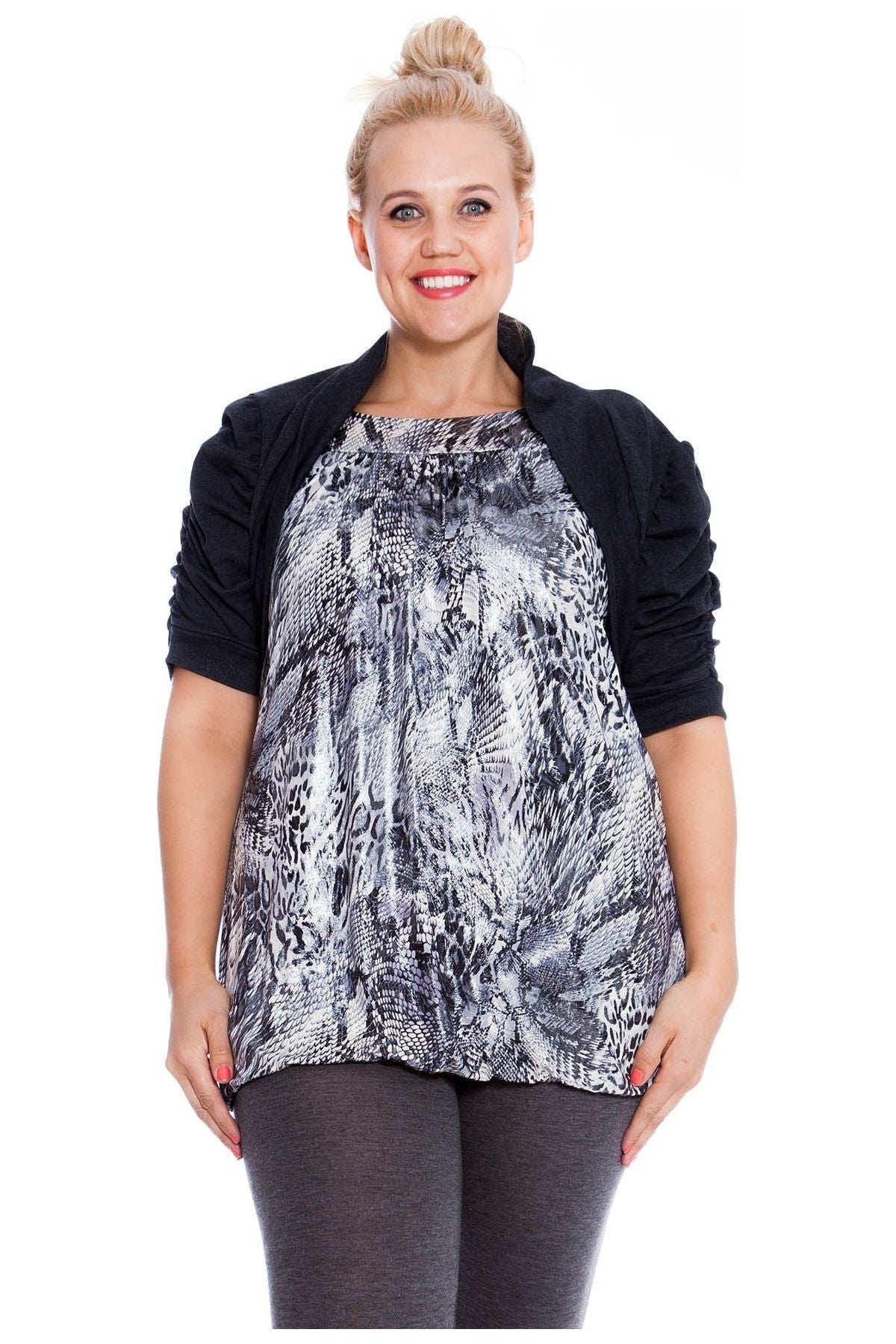 Puff Sleeve Bolero Shrug Tops WearAll