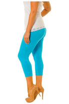 Plus Size 3/4 Length Cropped Leggings Leggings WearAll