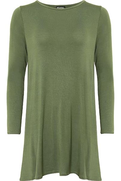 Plain Ladies Swing Dress Top Dress WearAll