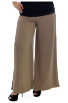 Wide Leg Flared Plain Palazzo Trouser Palazzo WearAll