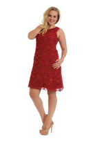 Plus Size Flapper Lace Dress Dress WearAll