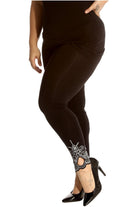 Plus Size Sequin Stretch Leggings Leggings WearAll Brown 16-18