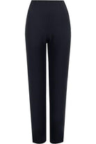 Straight Leg Stretch Ribbed Trouser Trousers WearAll Navy Blue 8-10