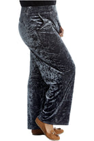 Velour Velvet Wide Flared Leg Pocket Palazzo Palazzo WearAll