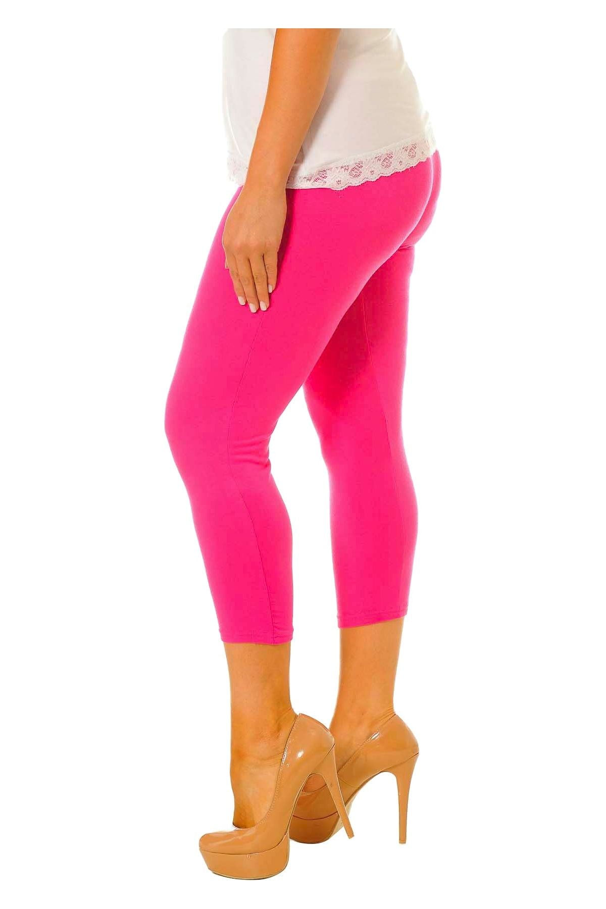 3/4 Length Cropped Leggings Leggings WearAll