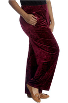 Velour Velvet Wide Flared Leg Pocket Palazzo Palazzo WearAll
