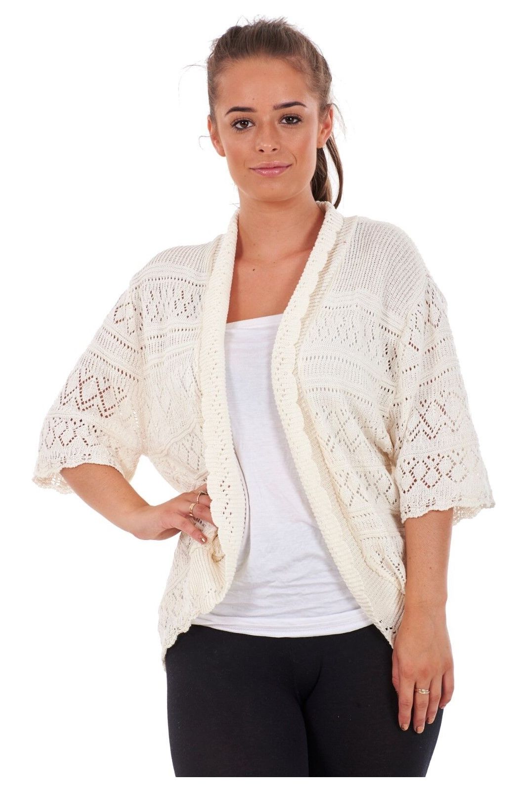 Cream shrug plus size sales