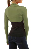 Long Sleeve Crop Bolero Shrug Tops WearAll