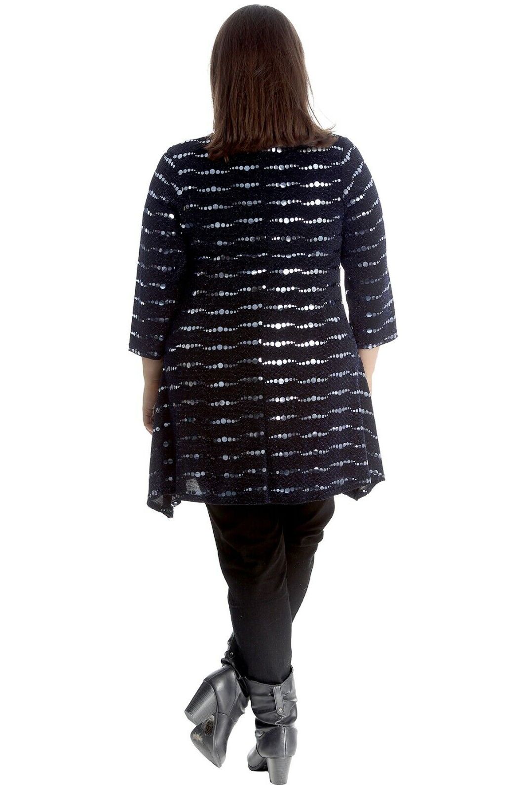 Lurex Sparkle Sequin Flared Swing Dress Dress WearAll