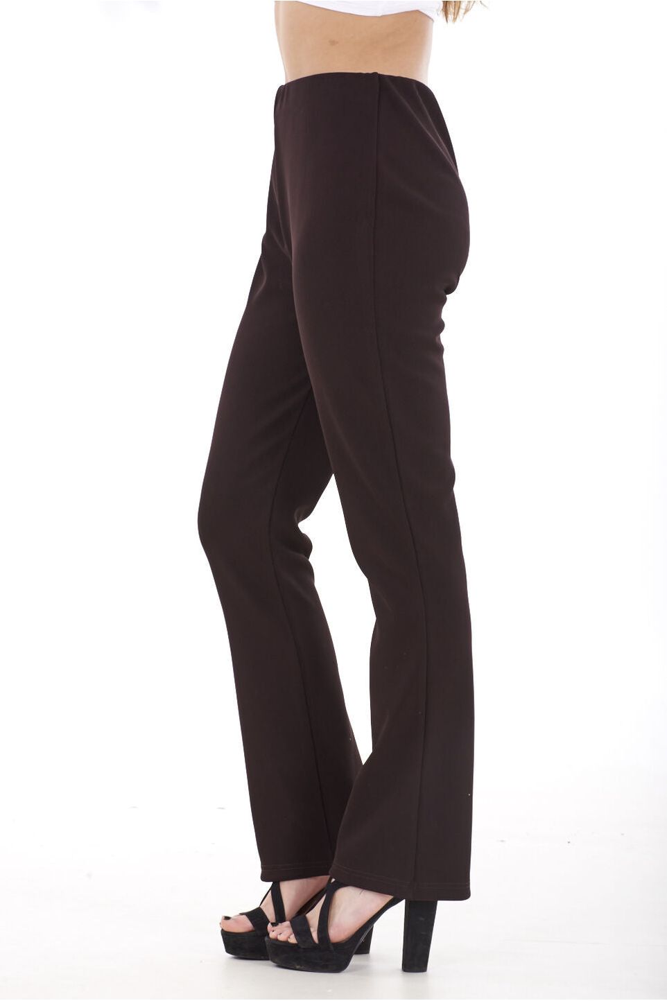 Plus Size Bootleg Ribbed Trouser Trousers WearAll