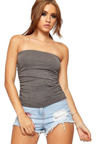 Side Ruched Boob Tube Bandeau Top BraTop WearAll