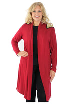 Plus Size Long Sleeve Spike Maxi Cardigan Maxi Cardigan WearAll