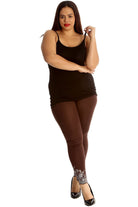 Plus Size Sequin Stretch Leggings Leggings WearAll