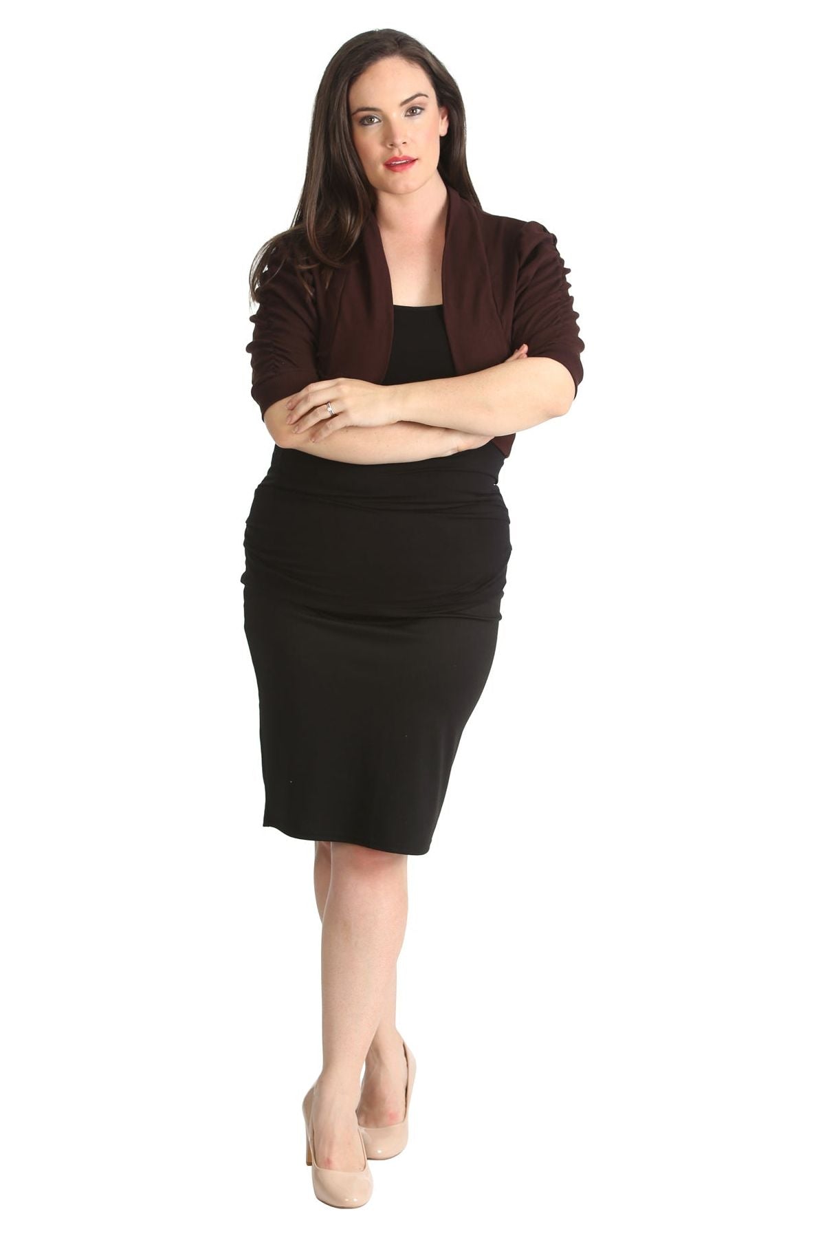 Puff Sleeve Bolero Shrug Tops WearAll